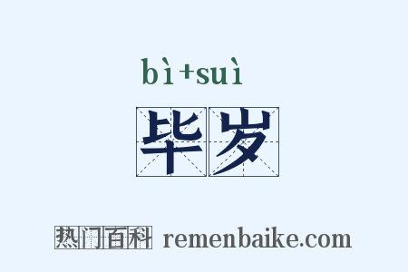 毕岁是什么意思的图片